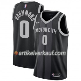 NBA Detroit Pistons Trikot Andre Drummond 0 2018-19 Nike City Edition Schwarz Blau Swingman - Herren